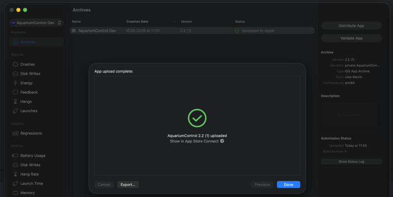 File:XCode Uploaded App.png