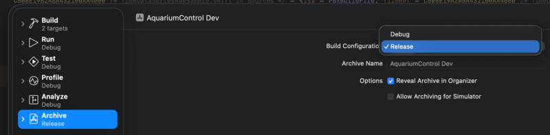 File:XCode Change Build Configuration.png